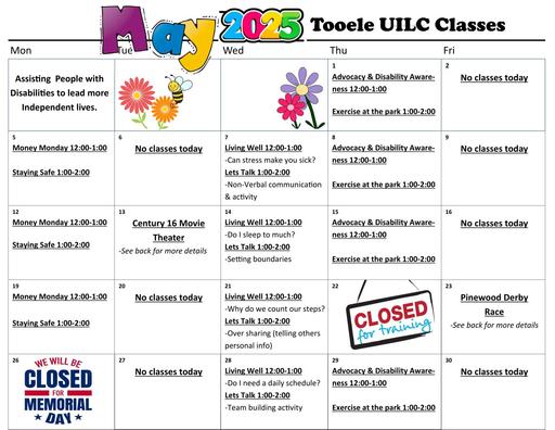 May- Calendar- Tooele 2025
