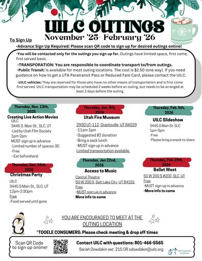 Outings sheet- 2025-2026